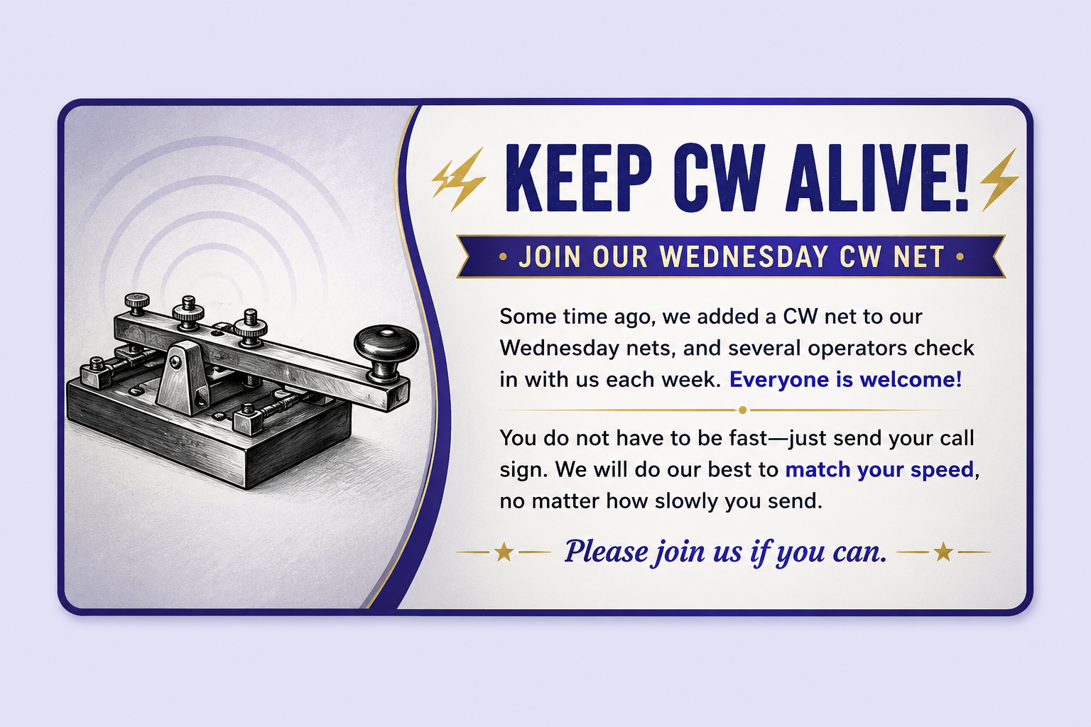 Keep CW Alive